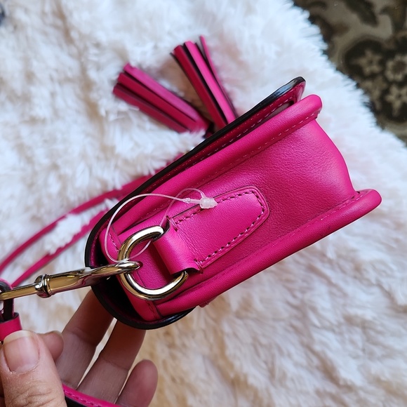 New NWOT Coach Legacy Leather Fuchsia Pink Penny Crossbody Purse 19914 RARE! - Picture 10 of 15